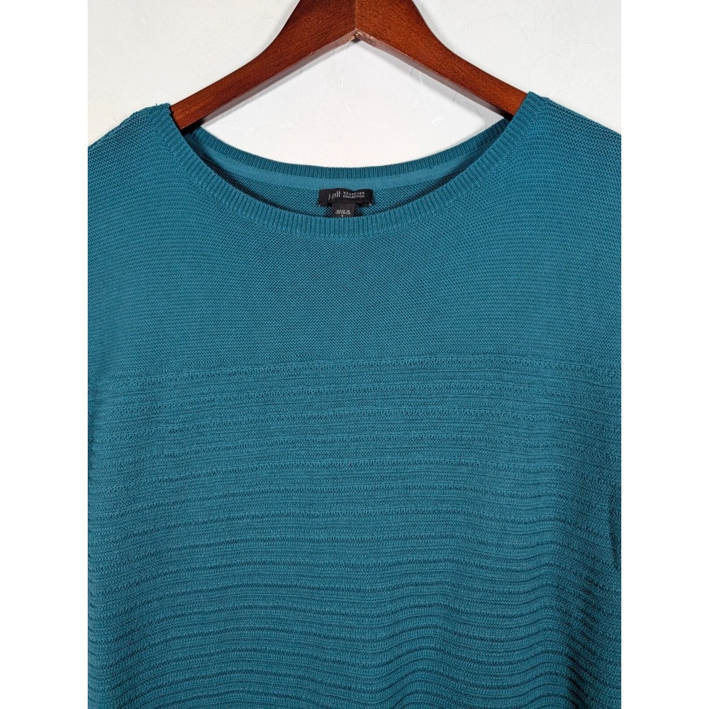 J. Jill Sweater Womens Small Green Wearever Collection‎ Short Cap Sleeve Stretch - Picture 5 of 11